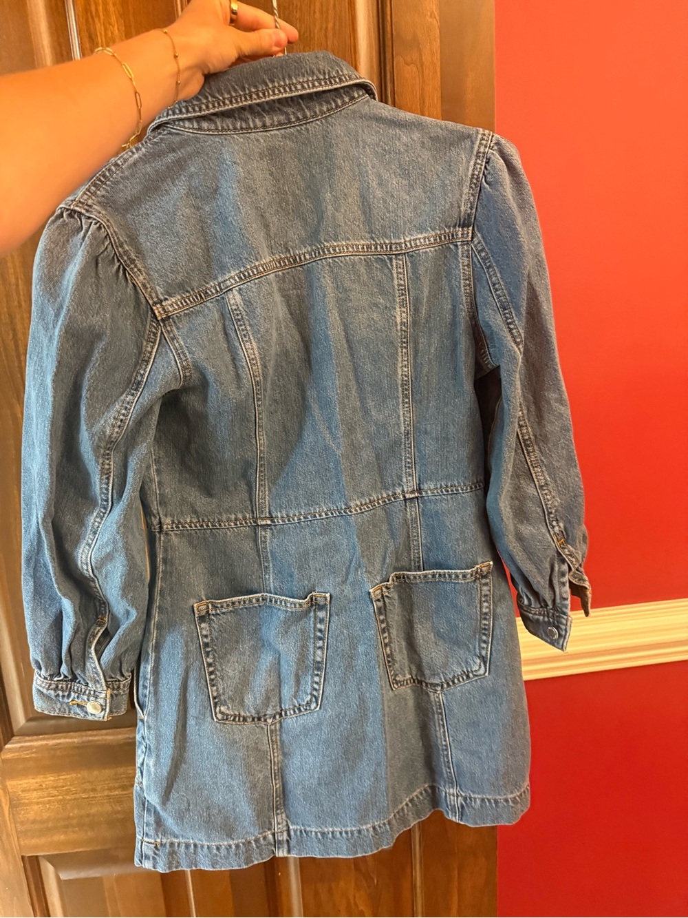 Universal Thread Blue Denim Mini Dress - Picture 6 of 6